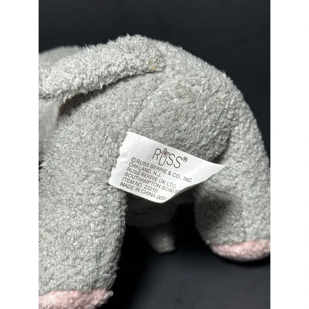 Vintage Russ Luv Pets Mother Elephant and Baby Bean Bag Plush 4
